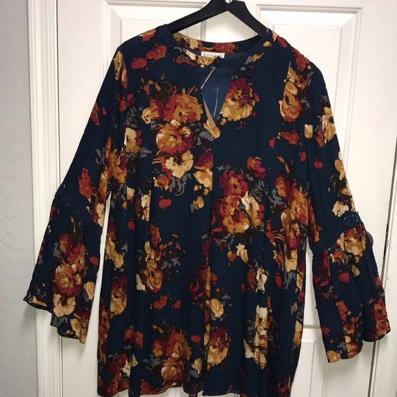 Blu Pepper Dresses & Skirts - Blu Pepper plus Floral print dress size 3X